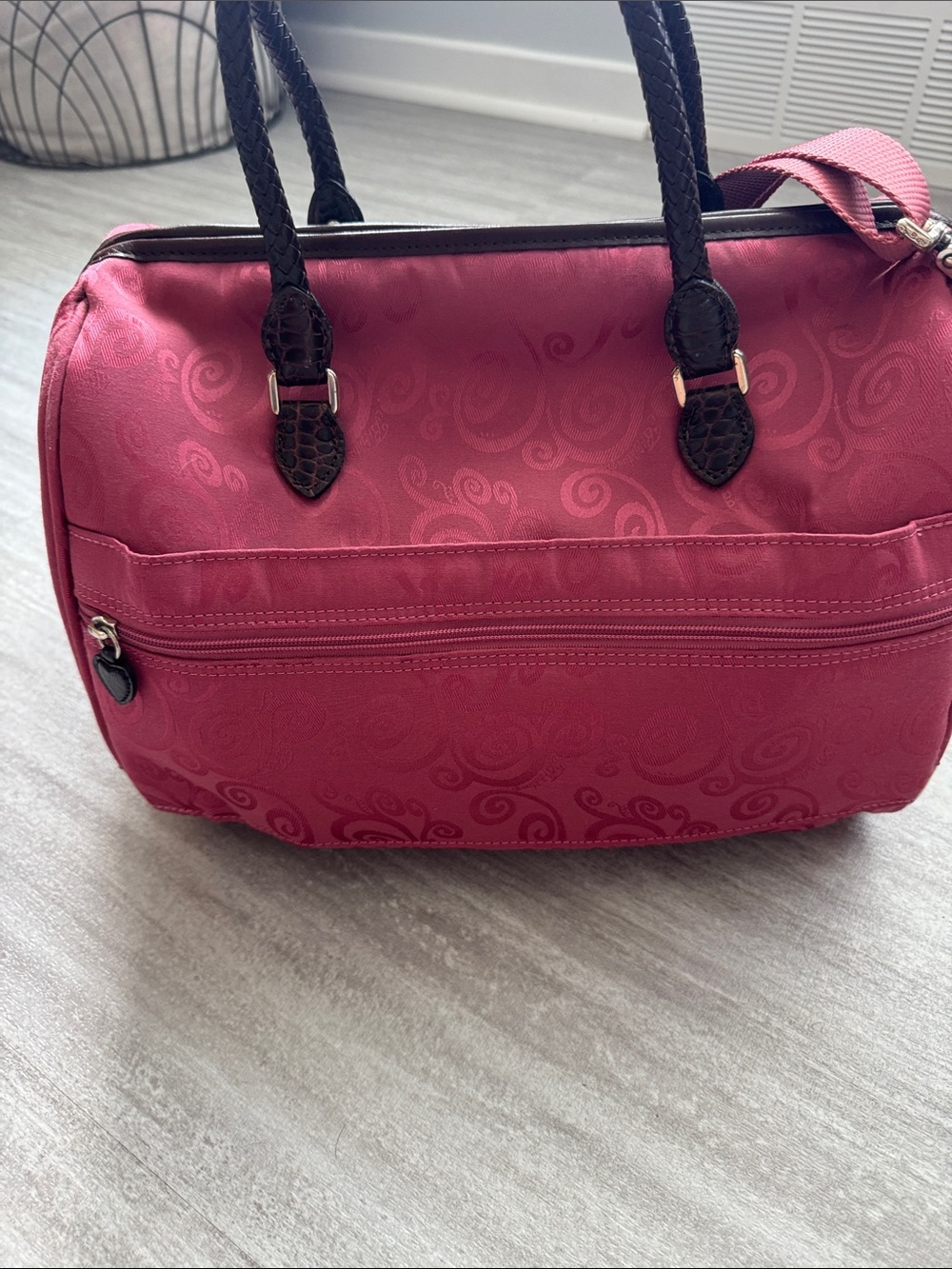 Brighton Pink/ Chocolate Heart Large Beauty Case / Travel Bag đź’Ľ - Picture 3 of 9